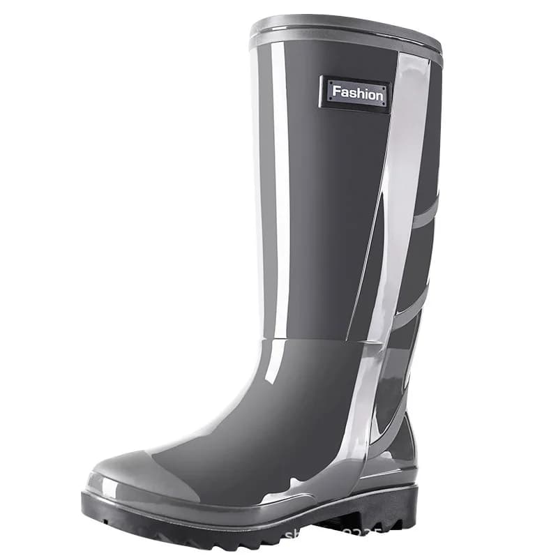 Bottes de pluie camouflage homme hautes doublure polaire semelle tendon waterproof pêche