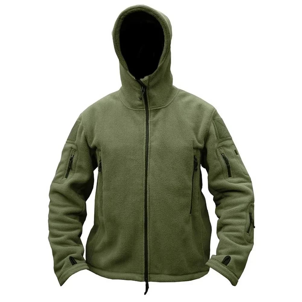 Veste polaire tactique militaire chaude pour pêche et randonnée - Veste à capuche homme outdoor
