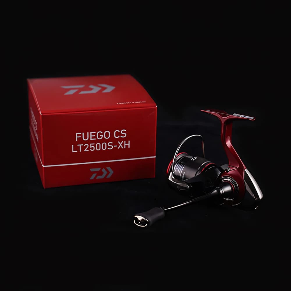 Moulinet spinning Daiwa Fuego CS LT 2025 6+1 roulements frein max 12kg pour pêche mer et eau douce