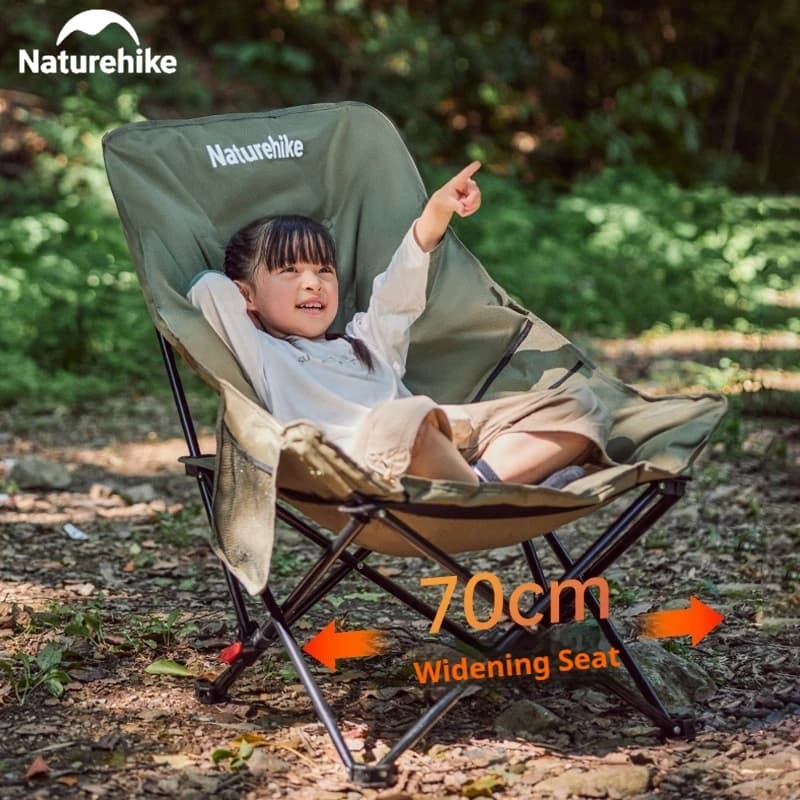 Chaise lounge pliante Naturehike dossier haut réglable - Siège confortable pour pêche détente jardin pique-nique