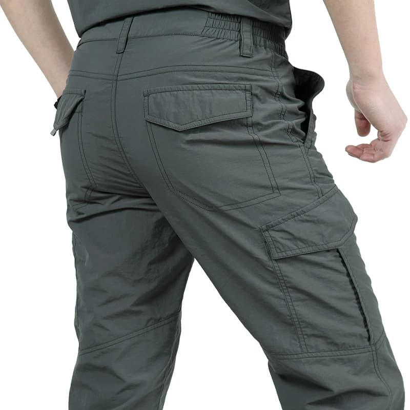 Pantalon cargo tactique imperméable homme été 2023 - Pantalon militaire respirant séchage rapide pêche