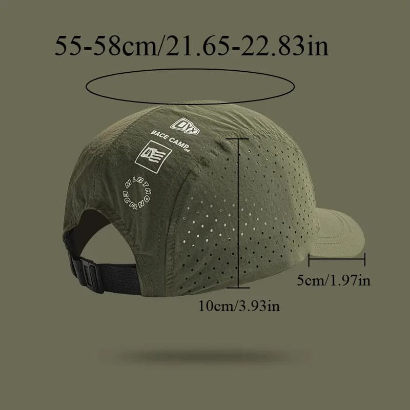 Casquette baseball maille fine été pêche camping randonnée séchage rapide protection solaire