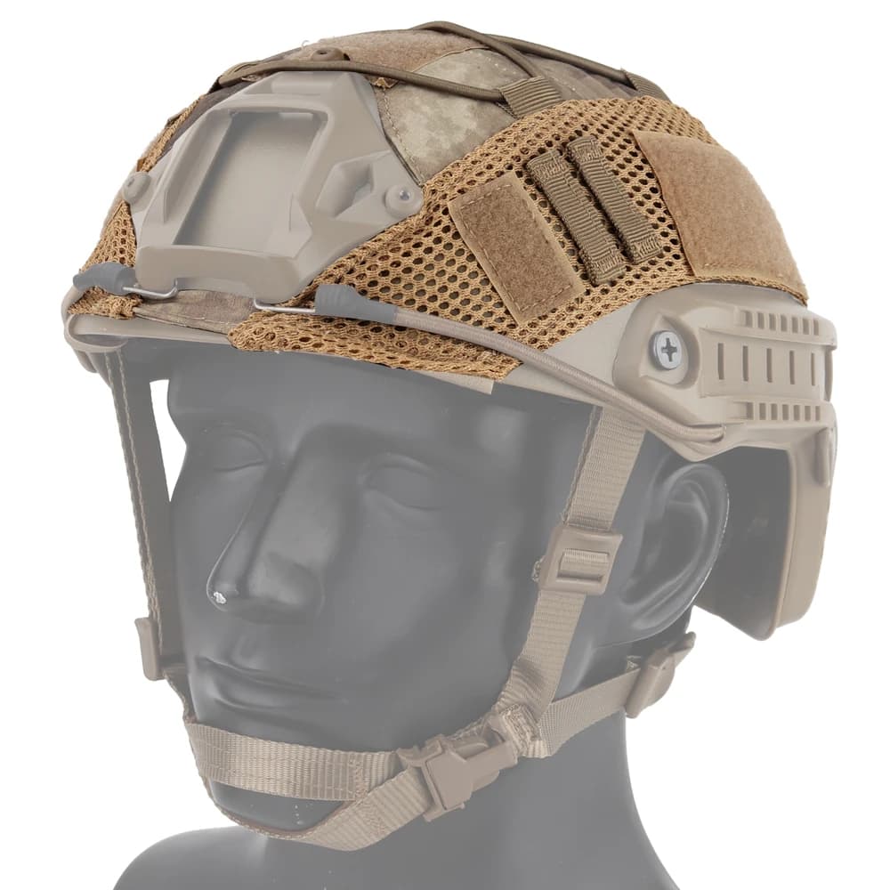 Housse casque mesh tactique pêche tir airsoft protection Ops-Core FAST PJ BJ MH