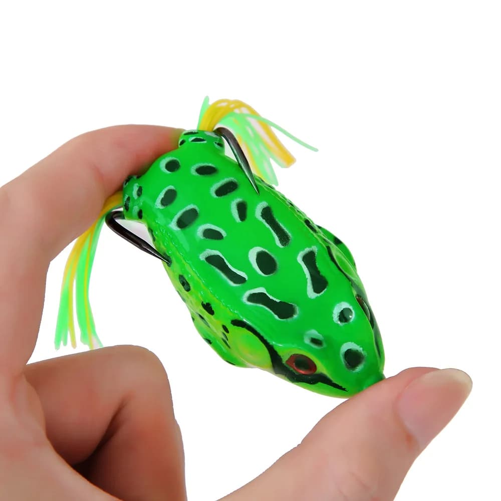 Leurre grenouille top water 5g-17.5g - Appât plastique avec yeux 3D pour pêche en surface des carnassiers