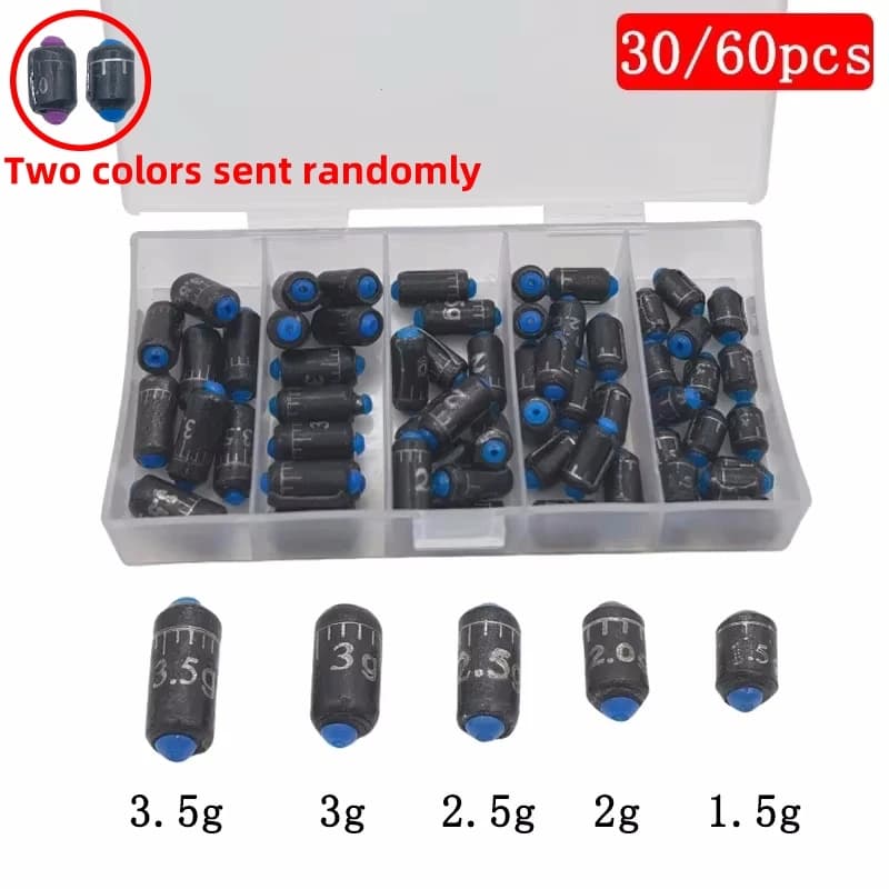 30/60 écailles de plomb pour table de pêche - Accessoires plomb cuir pour montages pêche