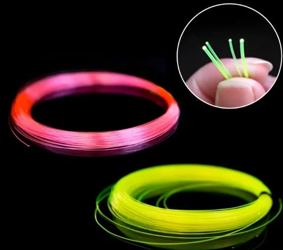 Viseur fibre optique 0.5mm à 1.0mm pour arc et fronde de pêche - Accessoire de précision 50cm