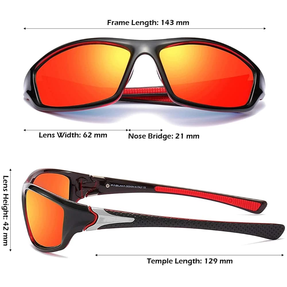 Lunettes de pêche polarisées haute définition - Protection UV400 pour sports outdoor - Hommes et femmes