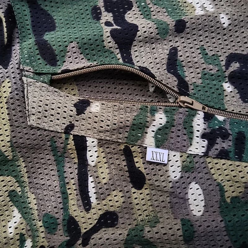 Ghillie Suit à Capuche Anti-Moustiques - Tenue Pêche Chasse Randonnée Tactique Extérieur