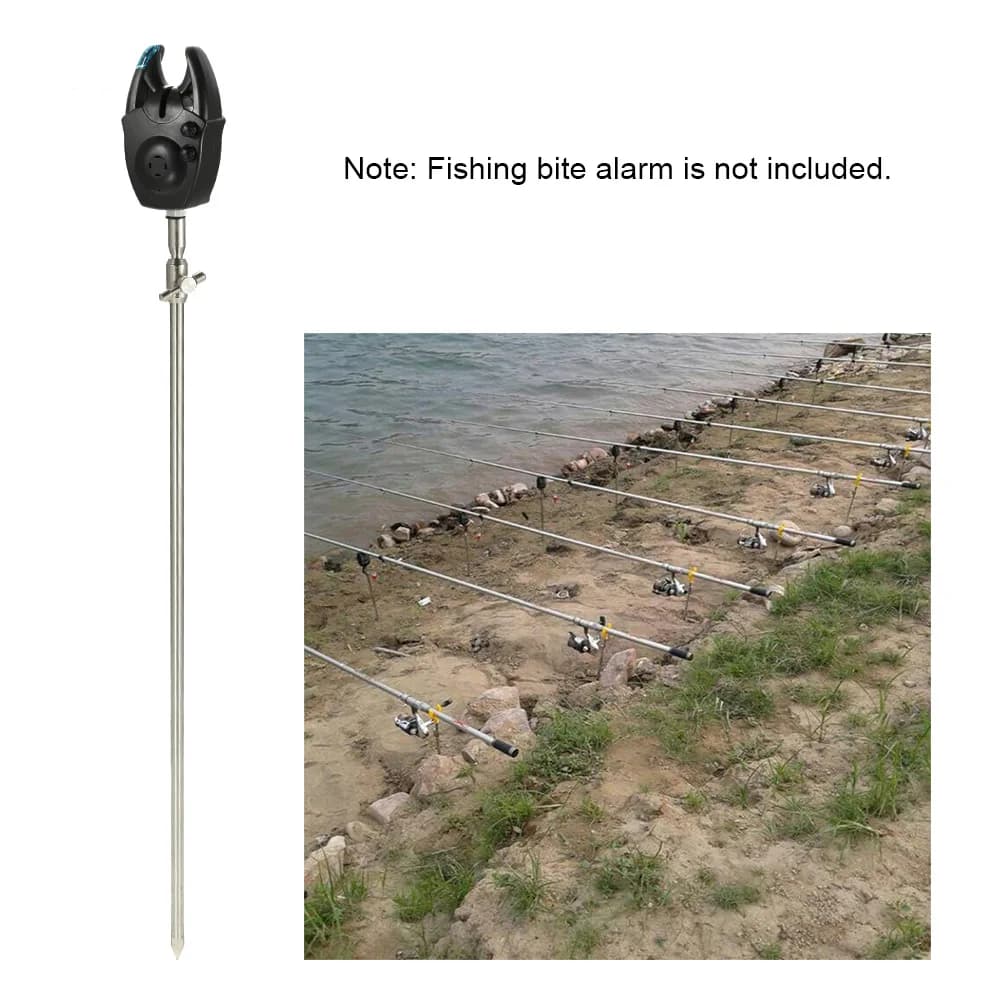 Tige de berge télescopique inox 55-100cm pour détecteur de touche carp fishing réglable et robuste