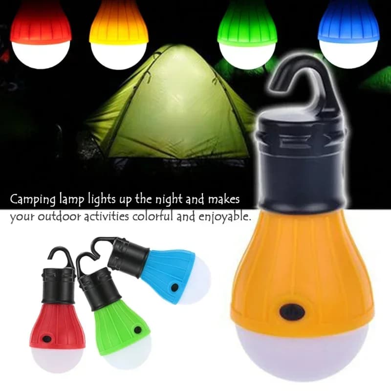 Lampe de camping LED portable 3 lumières suspendue pour tente, équipement pêche et randonnée - macroupta