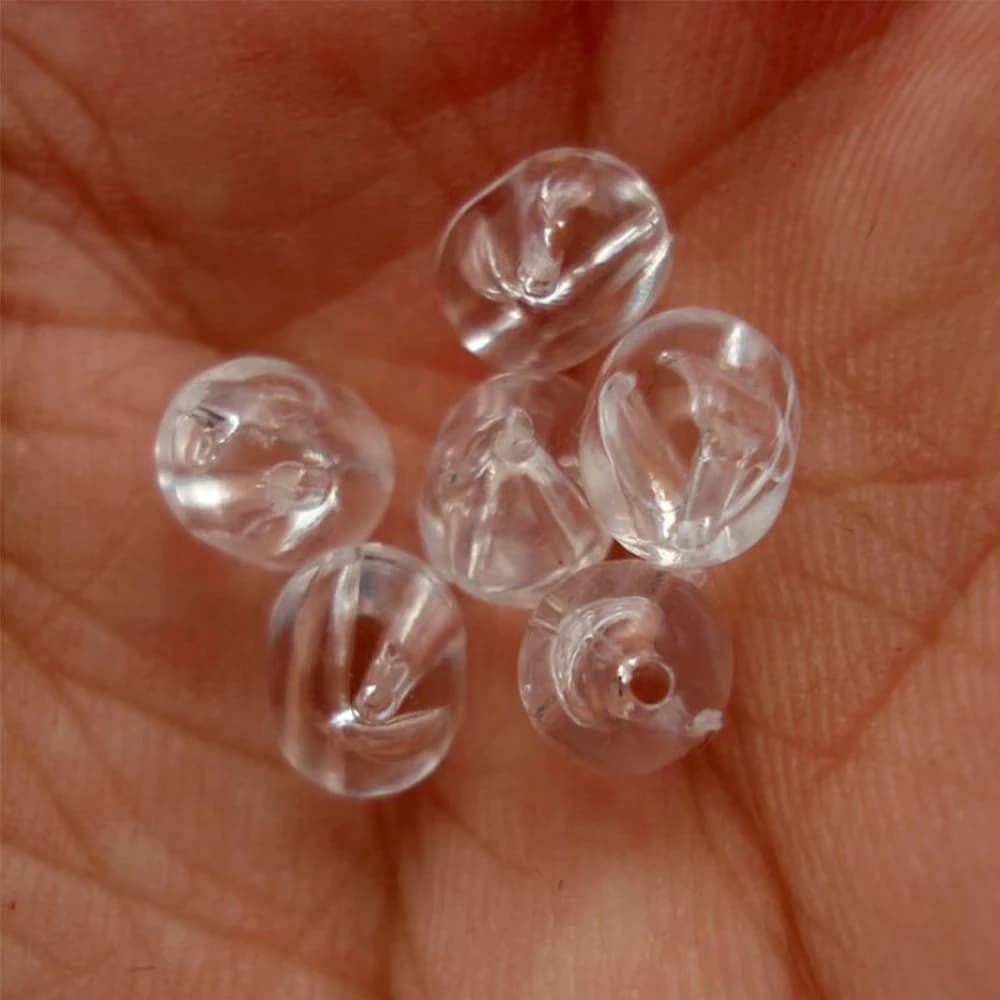Perles de pêche flottantes et perçables 47mm 50mm, billes doubles et perles lumineuses espace