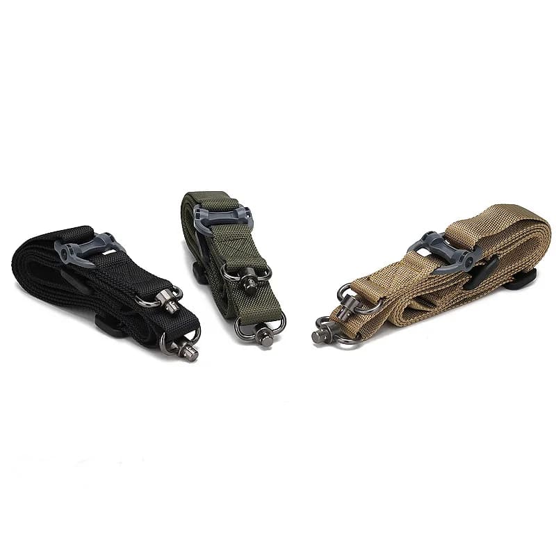 Bretelle réglable MS4 pour fusil - Sangle tactique nylon à 2 points pour chasse et pêche