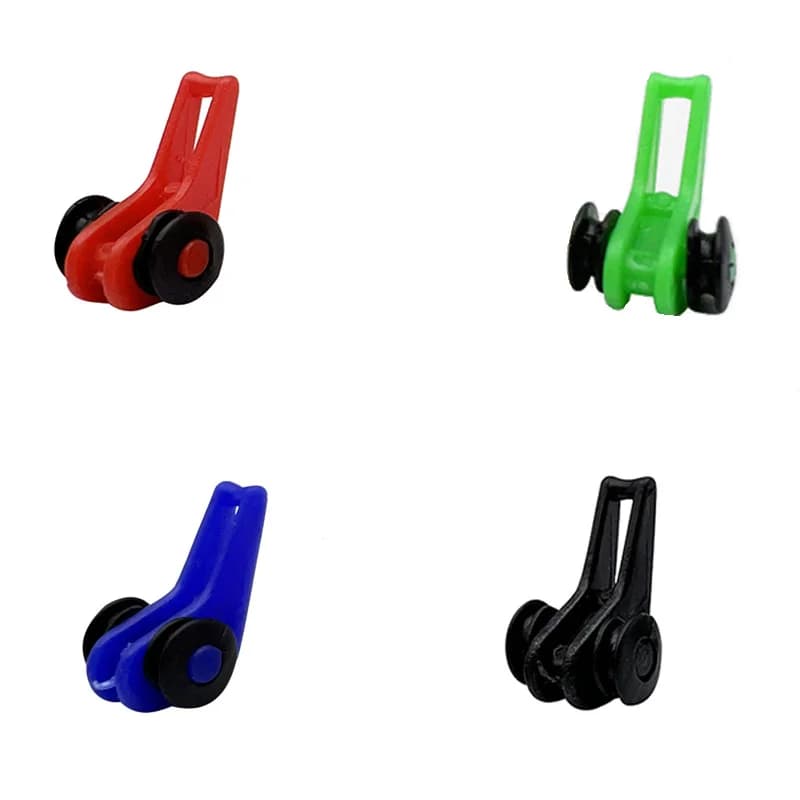 10 dispositifs d'amorçage en plastique pour cannes à pêche - Accessoire portable multi-couleurs