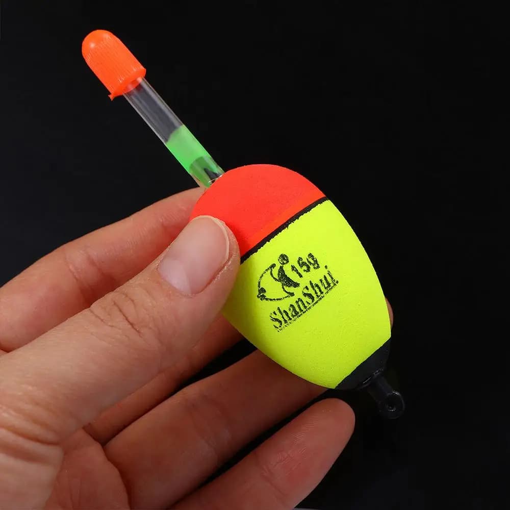 Flotteurs lumineux EVA 2 pièces pour pêche en mer - Bouchons luminescents appâts roche pêche nocturne