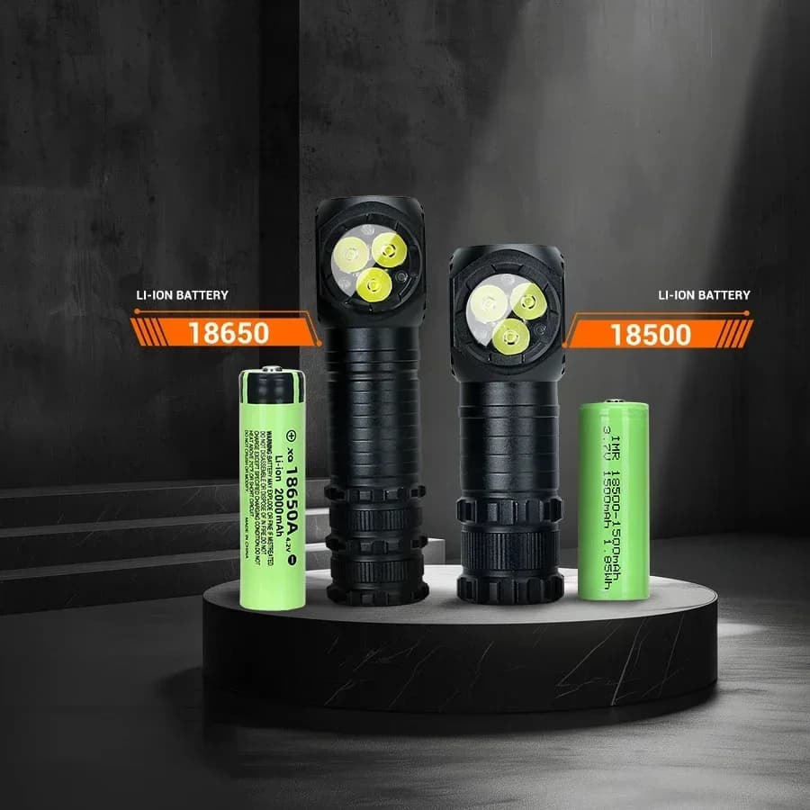 Frontale XIWANGFIRE T300 3 LED magnétique 1300LM - Rechargeable USB avec capuchon queue aimanté