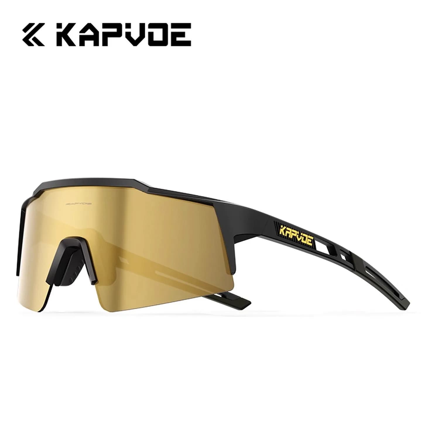 Lunettes de vélo polarisées KAPVOE pour homme et femme - VTT, route, pêche et sports outdoor