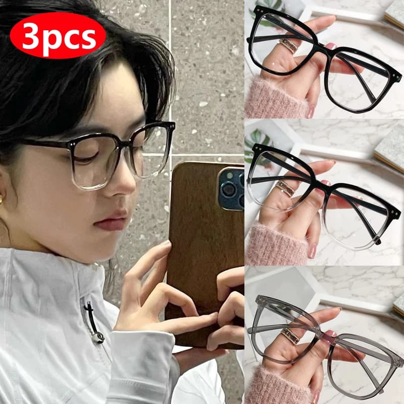 Lunettes carrées anti-lumière bleue rétro pour pêche camping femme - Monture légère finie