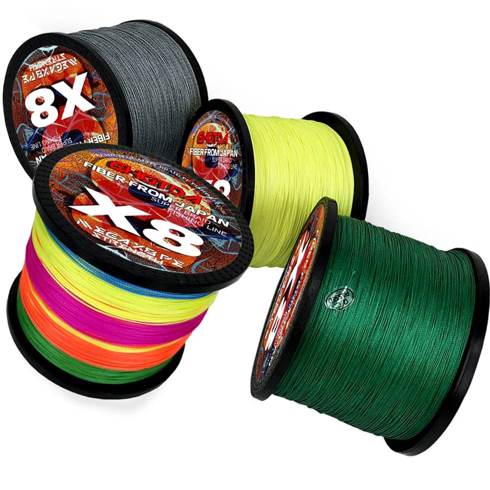 Fil de pêche tressé GHOTDA X8 100M 300M 8kg-35kg leurre carpe multifilament mer résistant