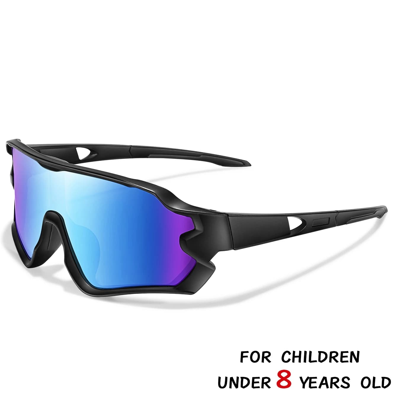 Lunettes de pêche enfants 3-8 ans UV400 protection totale pour pêche en mer et rivière