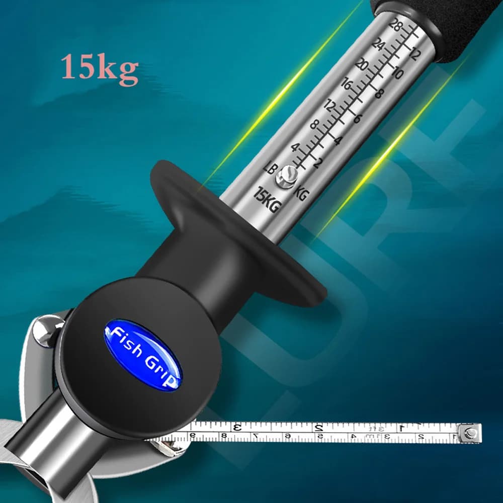 Pince à peser poisson électronique LED 25kg 15kg acier inoxydable balance portable gripper pour pêche accessoire