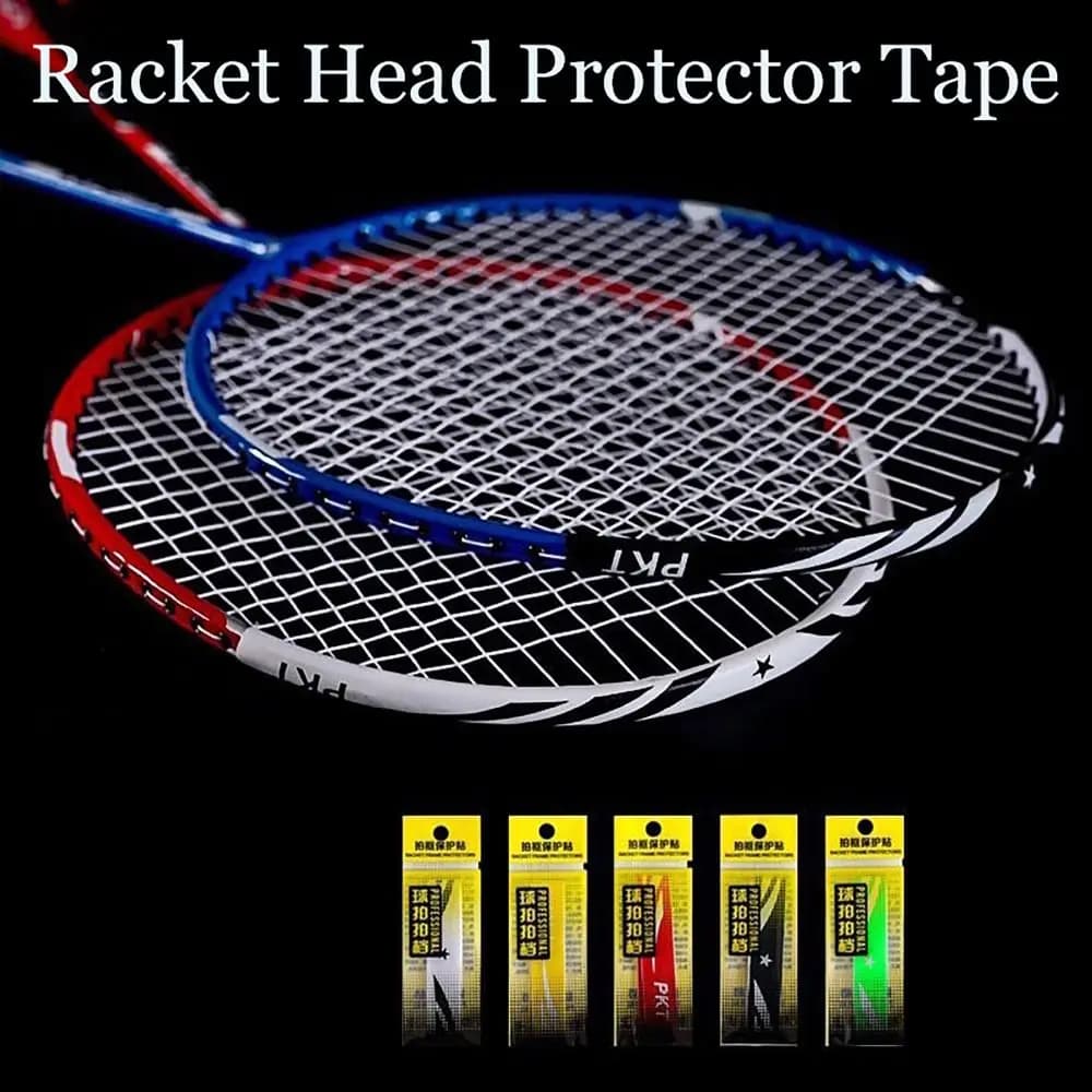 Protection anti-frottement pour tête de raquette de badminton adhésive - Accessoire de pêche