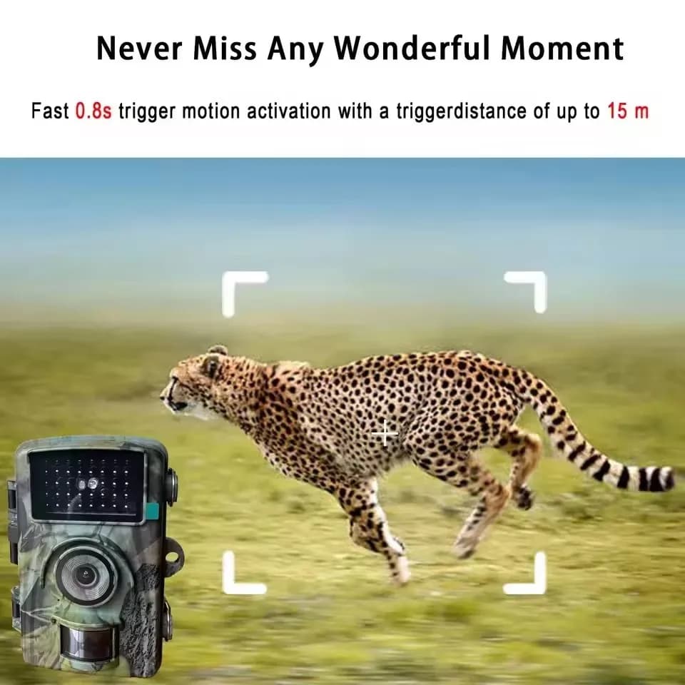 Caméra de chasse 16MP 1080P vision nocturne 940nm détection mouvement piège photo HD faune