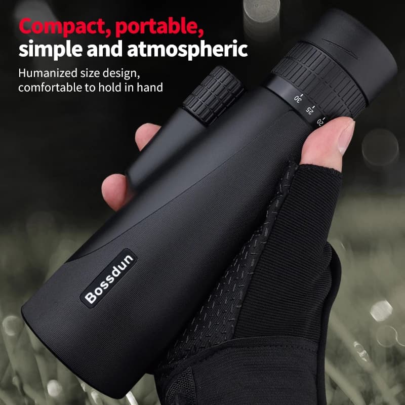 Télescope monocular 10-30x50 avec support téléphone pour observation et photo pêche