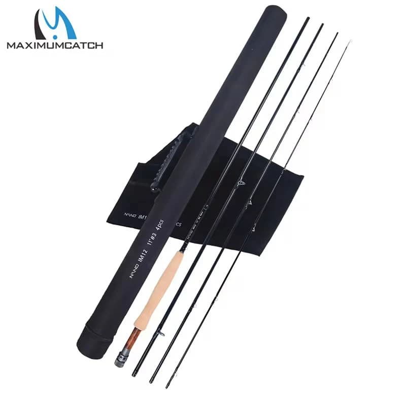 Canne nymphage NANO Maximumcatch 10FT/11FT 2/3/4wt action rapide carbone IM12