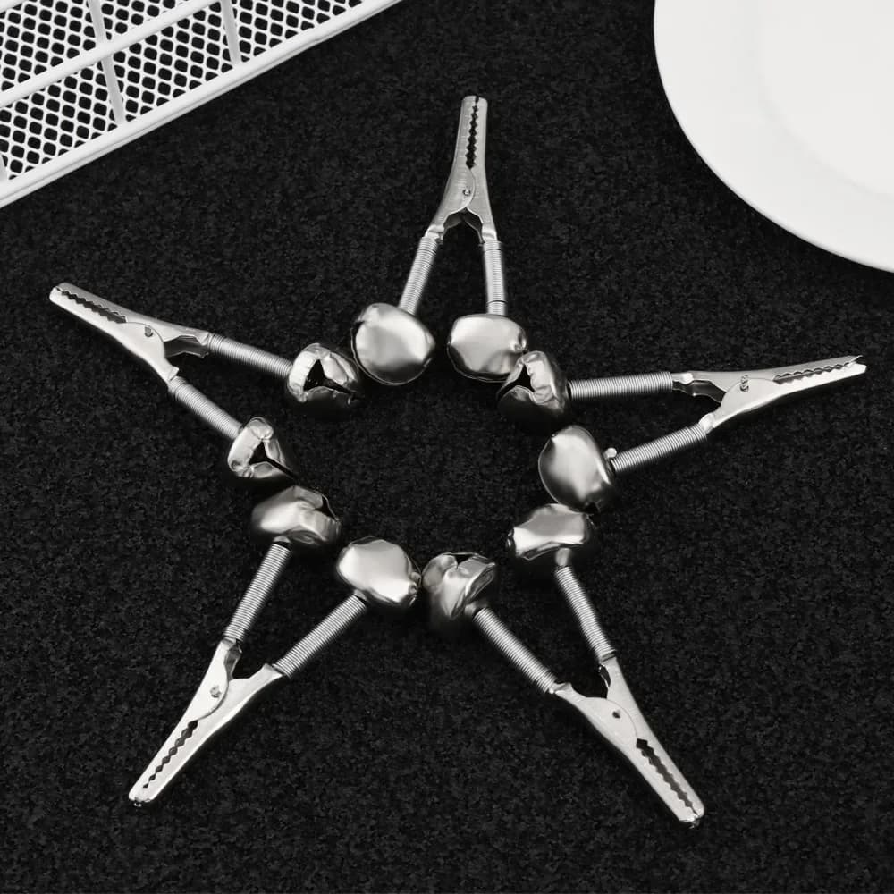 Clips alarme pêche acier inoxydable 1 à 10 pièces - Anneaux de fixation avec alerte sonore