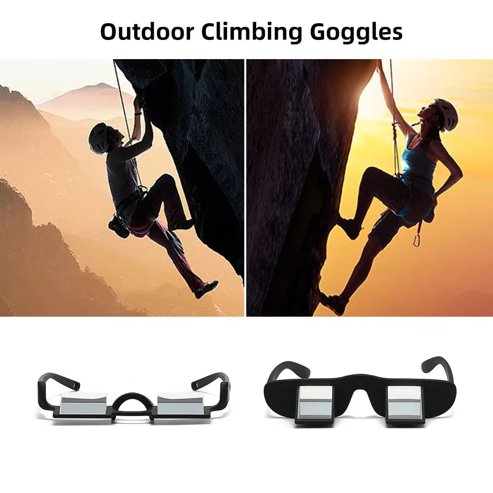 Lunettes d'assurage légères transparentes prisme optique escalade rocheuse confort pêche