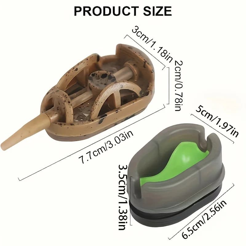 Feeder method 20g à 60g inline - Kit feeder pour pêche à la carpe au coup et au feeder