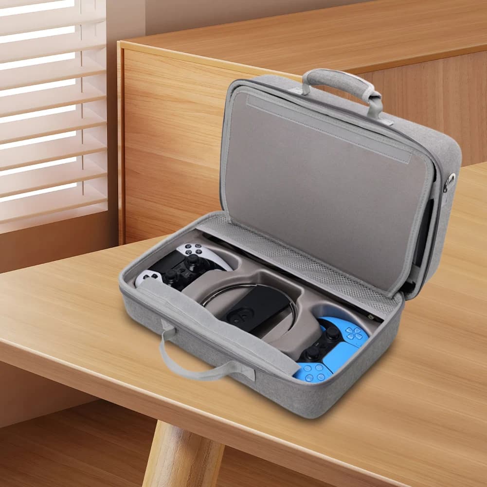 Étui de rangement coque rigide pour PS5 Slim console manettes accessoires protection transport Playstation