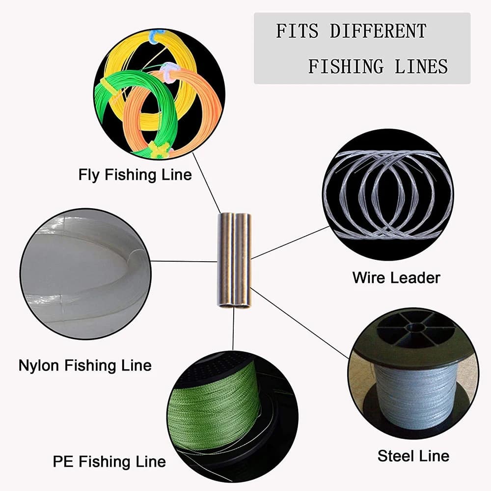 50 pièces manchons sertissage cuivre PRO BEROS double barillet connecteurs ligne pêche crimping rigging