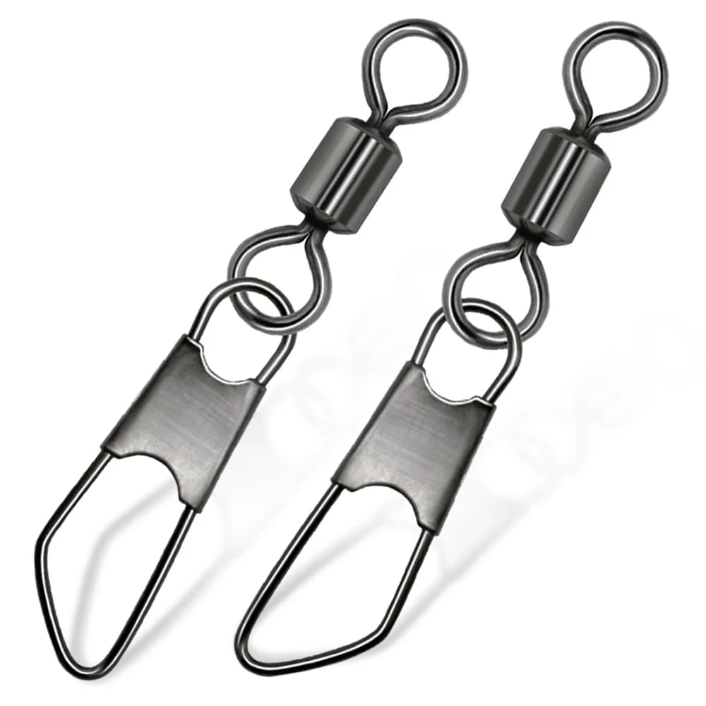 100 pièces connecteur hameçon type A avec roulement rotatif pour appâts rapides accessoires pêche