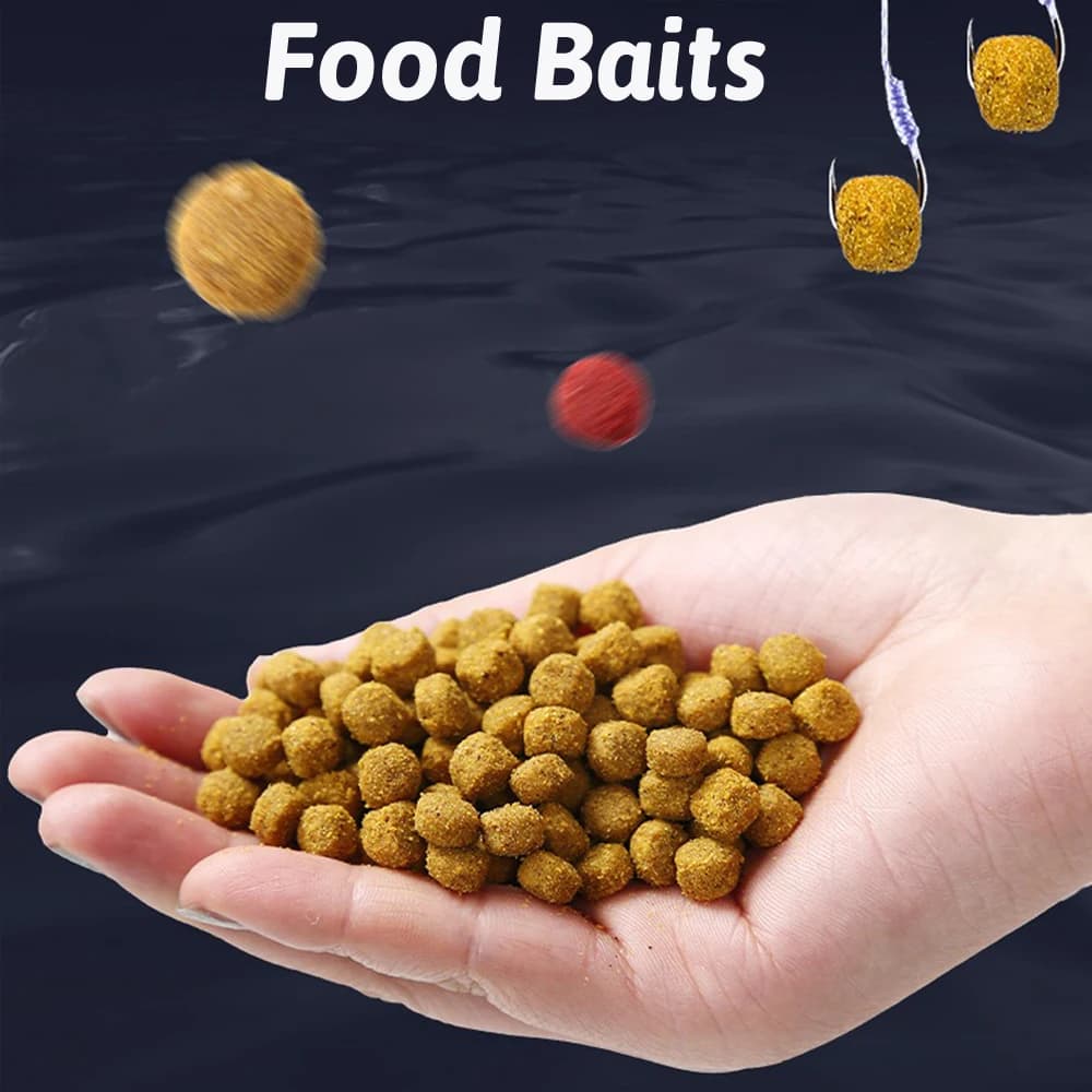 Granulés attractifs nutritionnels saveur poisson pour pêche carpe, appât fibreux mordant