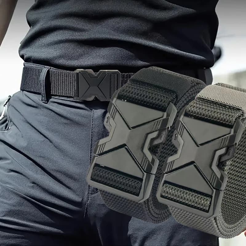 Ceinture homme 125cm nylon tressé - Légère respirante quotidien commute pêche outdoor