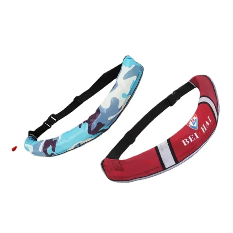 Ceinture de sécurité gonflable pour pêche et bateau adulte - gilet de sauvetage automatique à ceinture réfléchissante