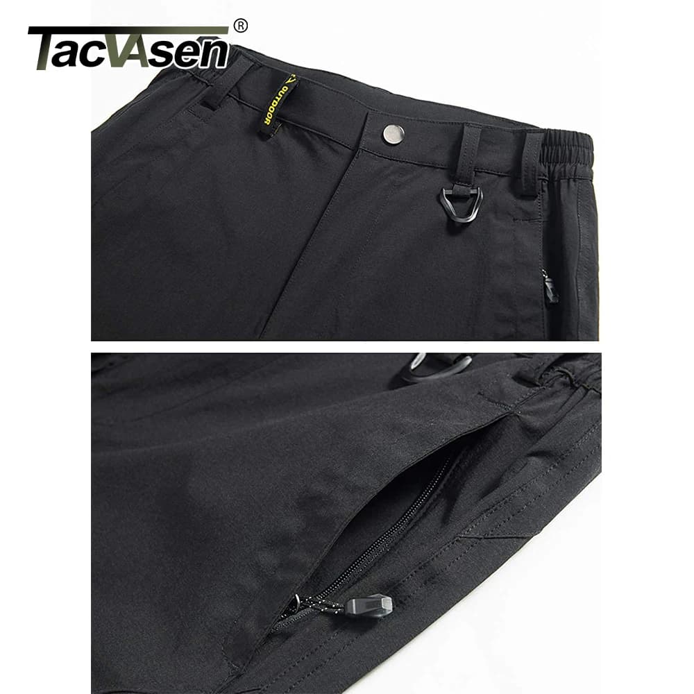 Pantalon hiking rapide séchage TACVASEN - léger pour pêche estivale et randonnée aquatique