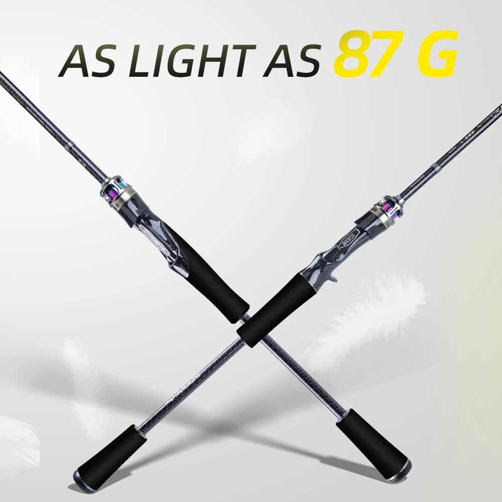 Canne pêche FishingFans 2.0Pro carbone T1100S avec guides titane et siège moulinet carbone spinning casting