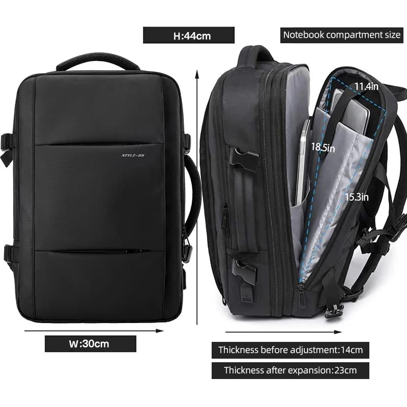 Sac à dos voyage chevalier héroïque - Business, école, extensible avec port USB et étanche
