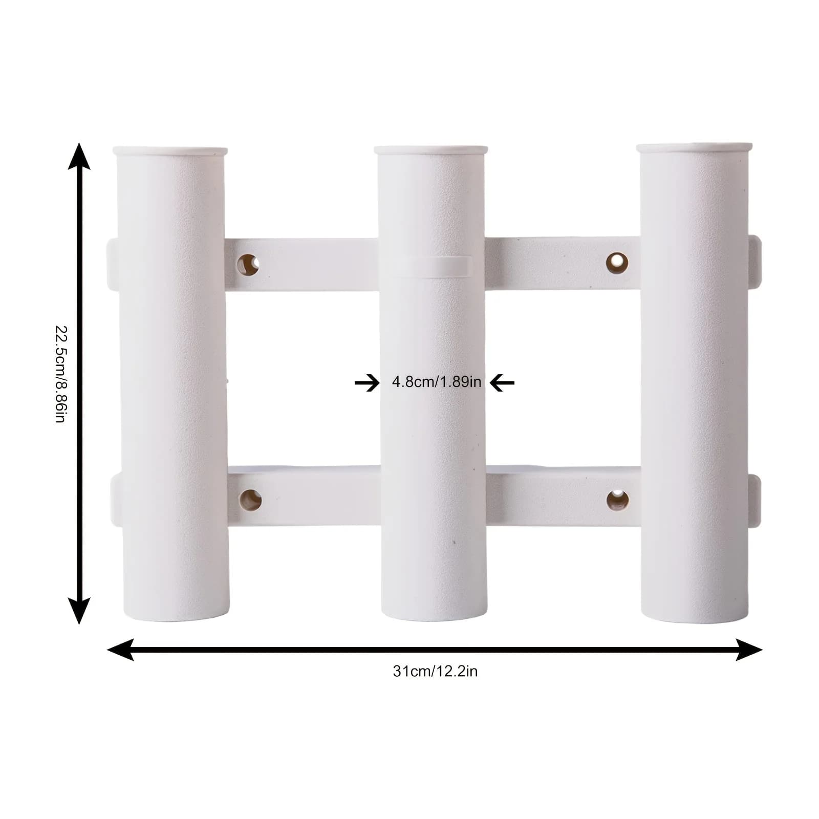 Support de canne à pêche bateau portable léger et durable pour tube spinning avec montage