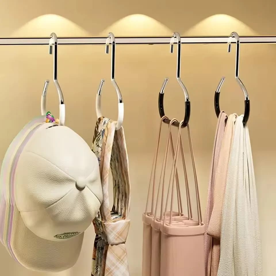 Porte-chapeaux anneau cercle durable accroche non marquant pour rangement pêche accessoires