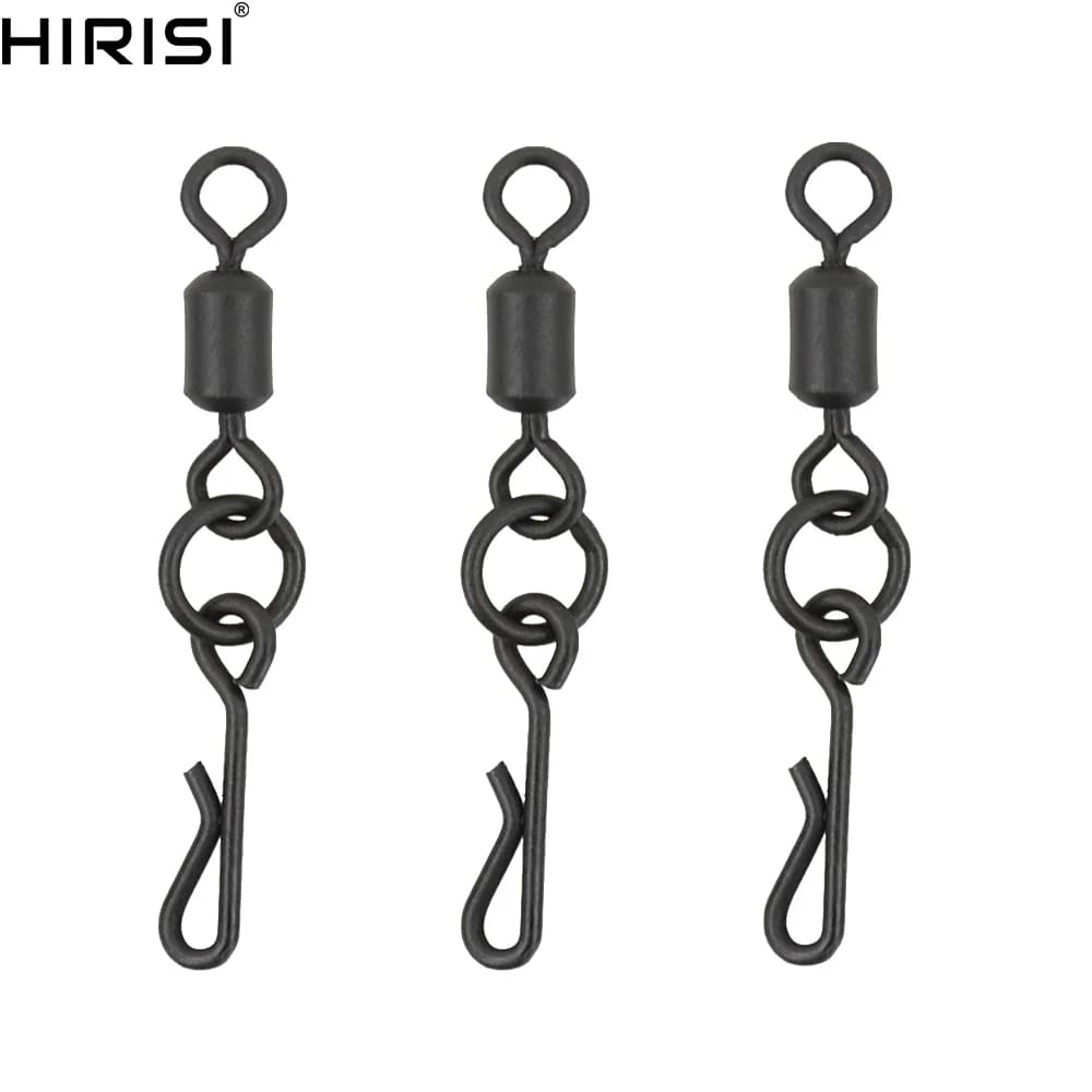 20 émerillons pour pêche à la carpe avec clip rapide AG140 - Montages carpe pratiques et efficaces