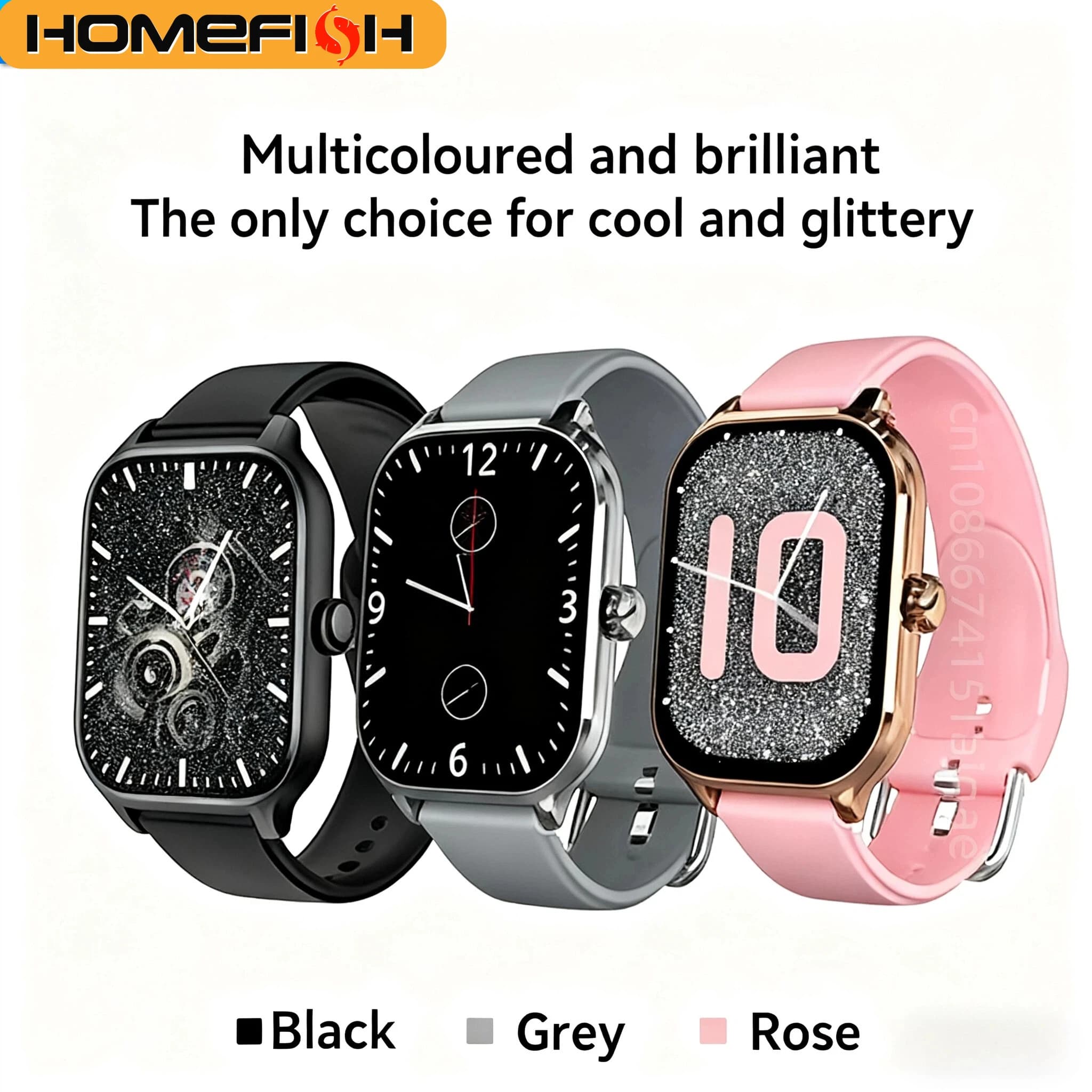 Montre intelligente HOMEFISH H9 appels Bluetooth photo à distance monitoring sommeil modes sport