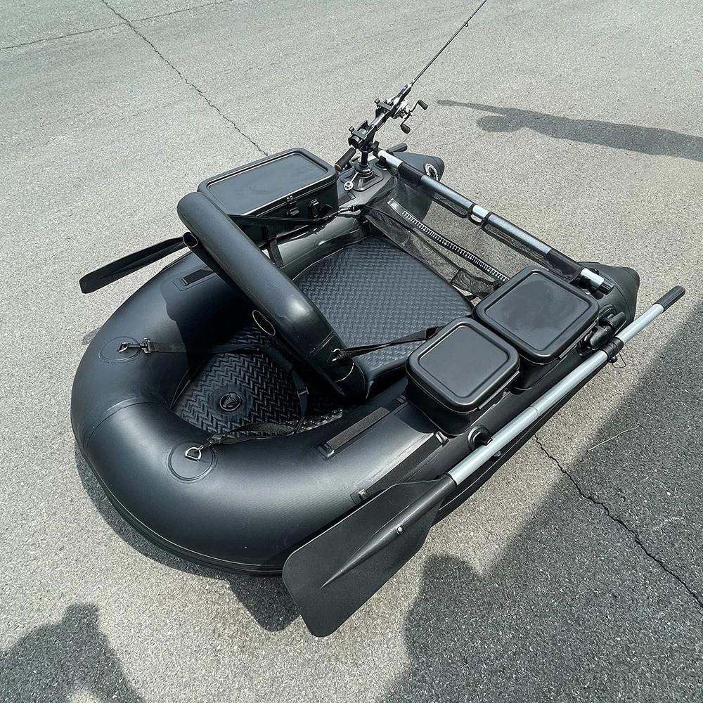 Kayak gonflable pêche PVC solide Solar Marine, bateau rame durable pour eau vive et surf casting
