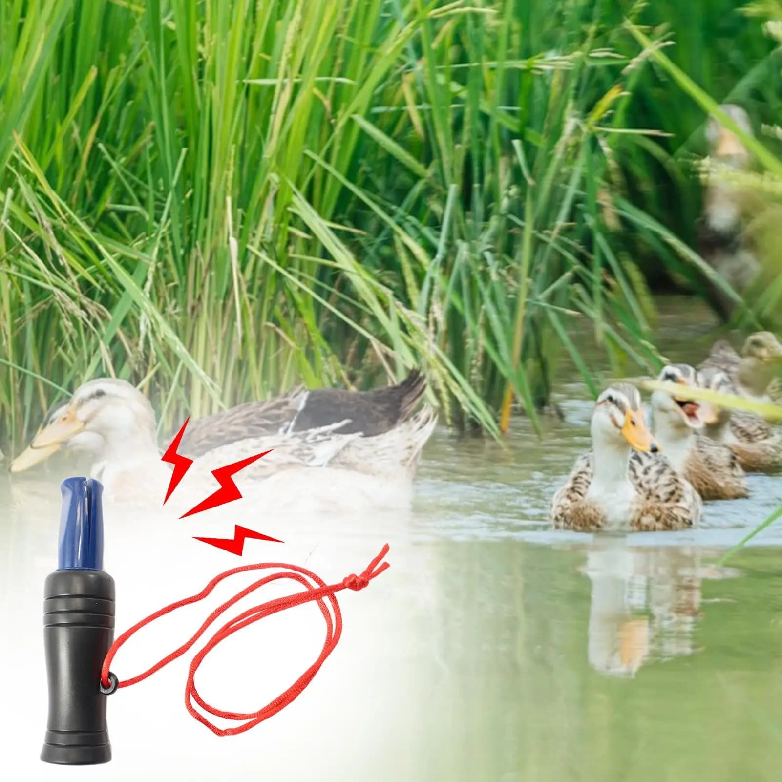 Appelant canard réaliste pour chasse - Leurre efficace avec son de mallard authentique