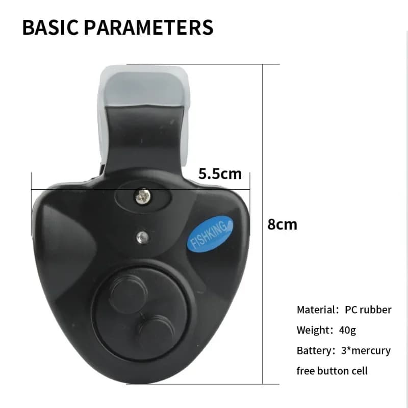 Détecteur de touches sous-marin électronique LED pour carpe - Alarme sonore capteur de morsures