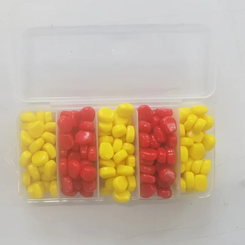200 appâts souples saveur maïs - Leurres flottants pour carpe avec boîte de rangement pratique
