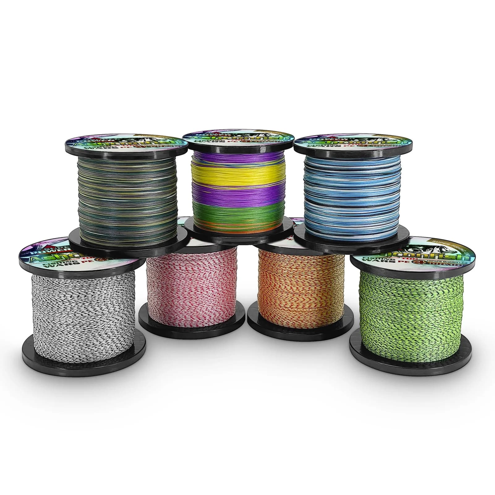 Ligne de pêche japonaise 300m multifilament PE super résistante 2LB à 100LB pour carpe et pêche sportive