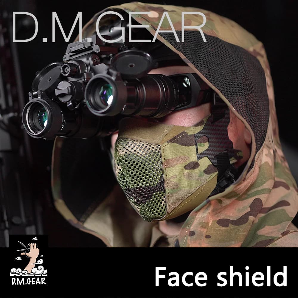 Masque facial DMGear tactique anti-buée confort pêche chasse équipement protection laser cut